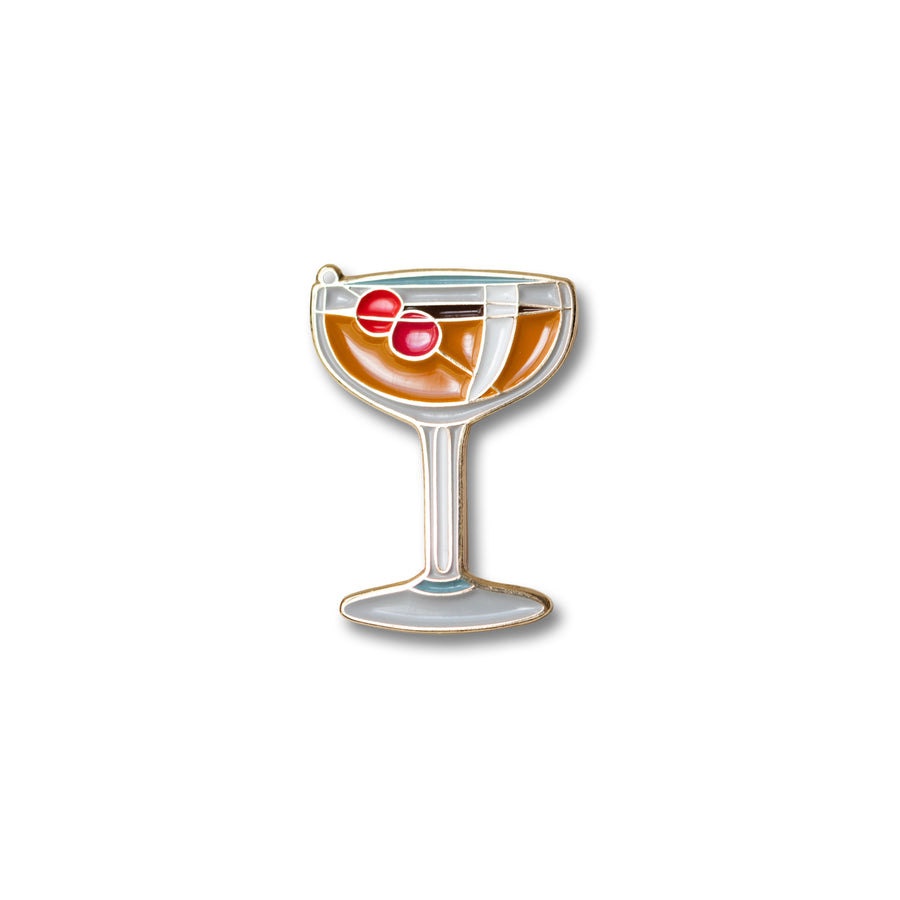 Manhattan Cocktail L&V Pin