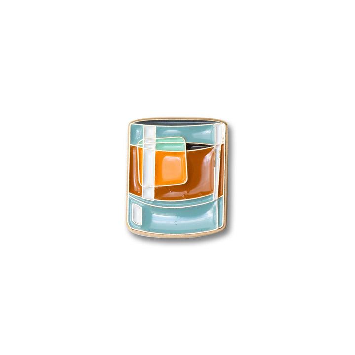 Whiskey on the Rocks Cocktail L&V Pin