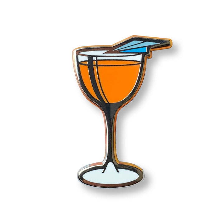 Paper Plane Cocktail Critters Pin