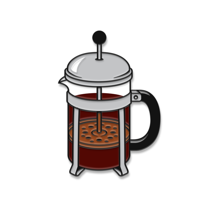 French Press Coffee Pin