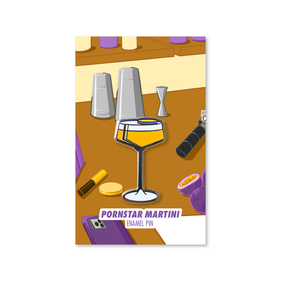 Pornstar Martini Cocktail Critters Pin