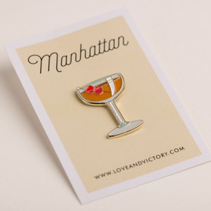 Manhattan Cocktail L&V Pin