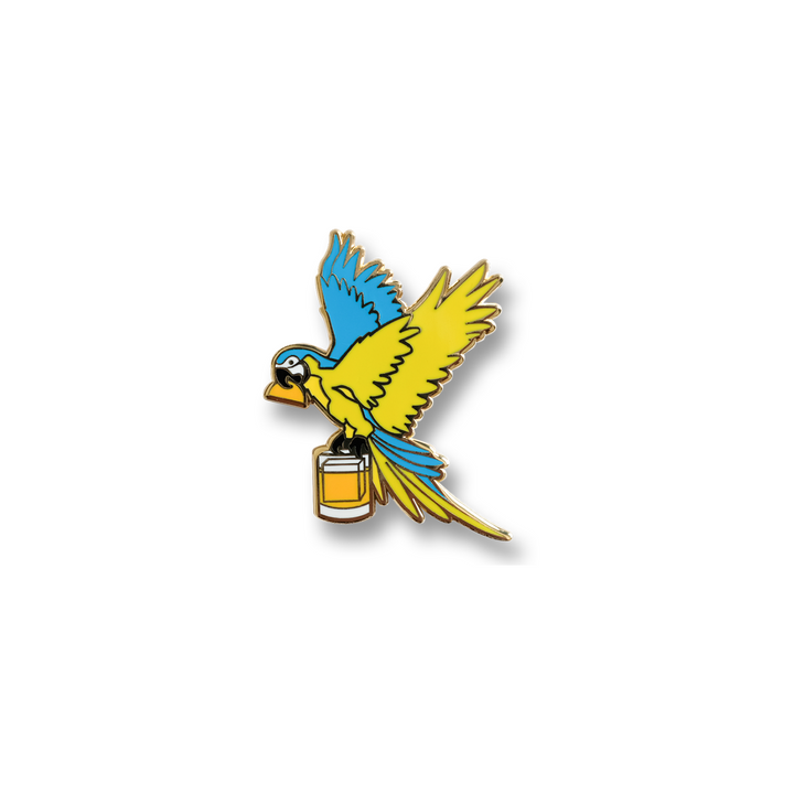 Gin & Juice Parrot Pin