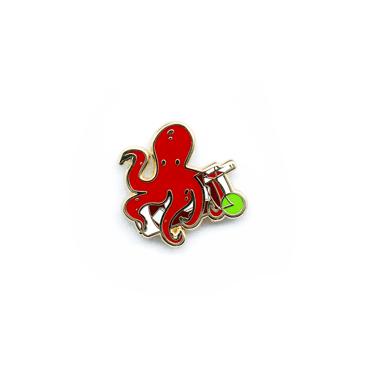 Stormy Octopus Pin