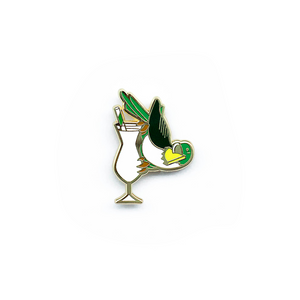 Parakeet Colada Pin